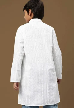 Chikankari Pure Cotton Kurta in White
