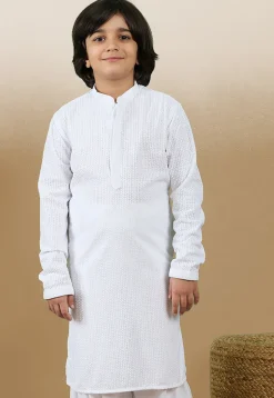 Chikankari Pure Cotton Kurta in White