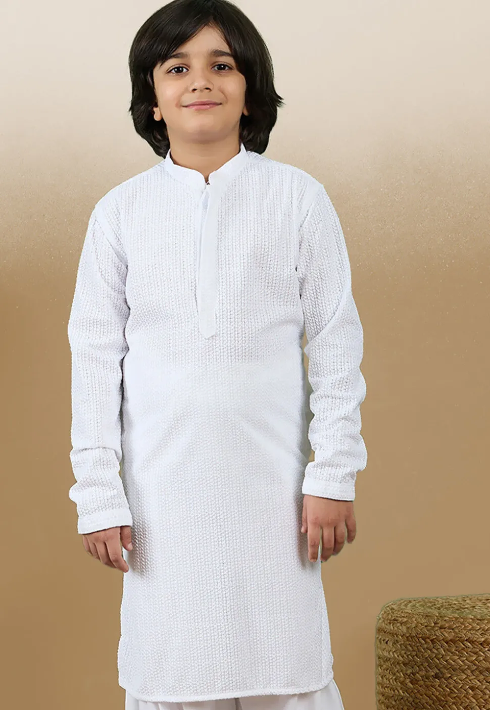 Chikankari Pure Cotton Kurta in White
