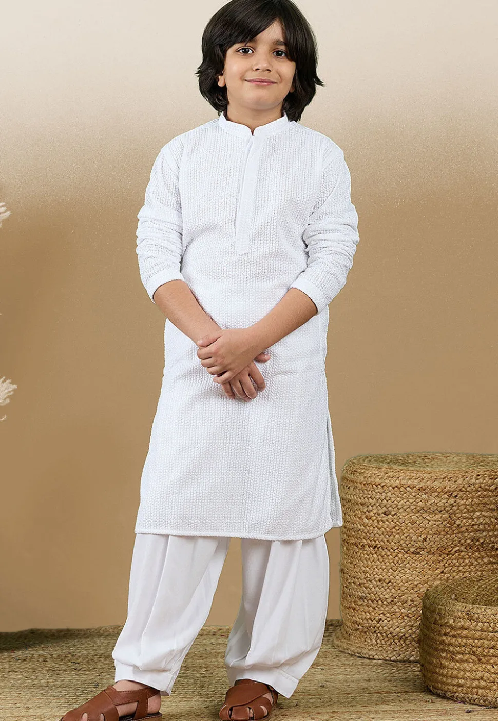 Chikankari Pure Cotton Kurta in White