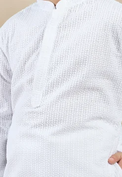 Chikankari Pure Cotton Kurta in White