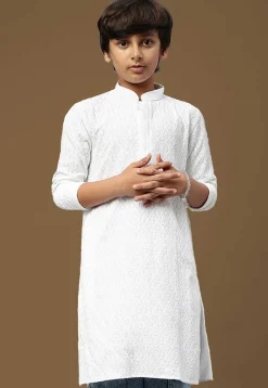 Chikankari Pure Cotton Kurta in White