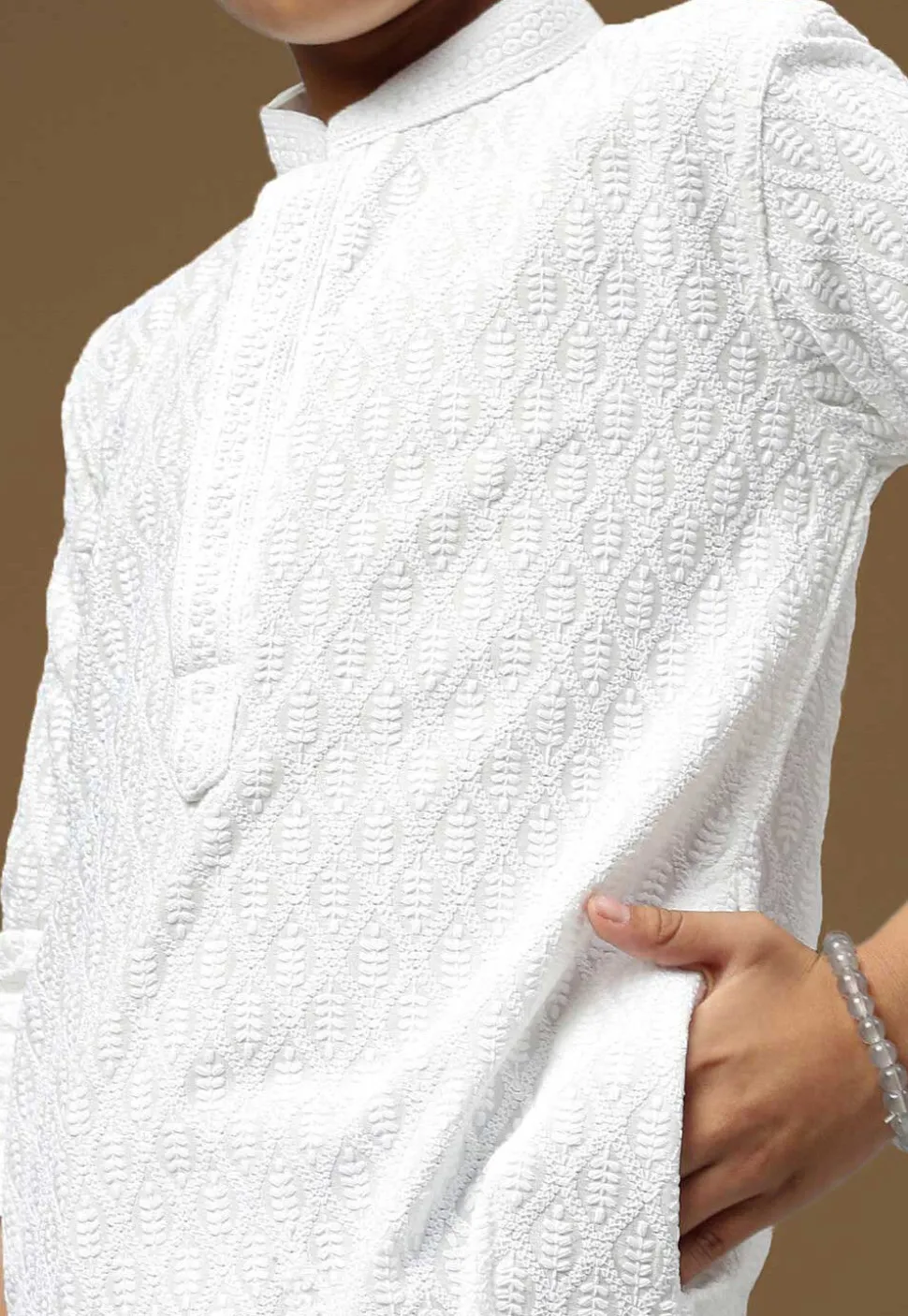 Chikankari Pure Cotton Kurta in White