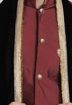 Contrast Border Velvet Dupatta in Black