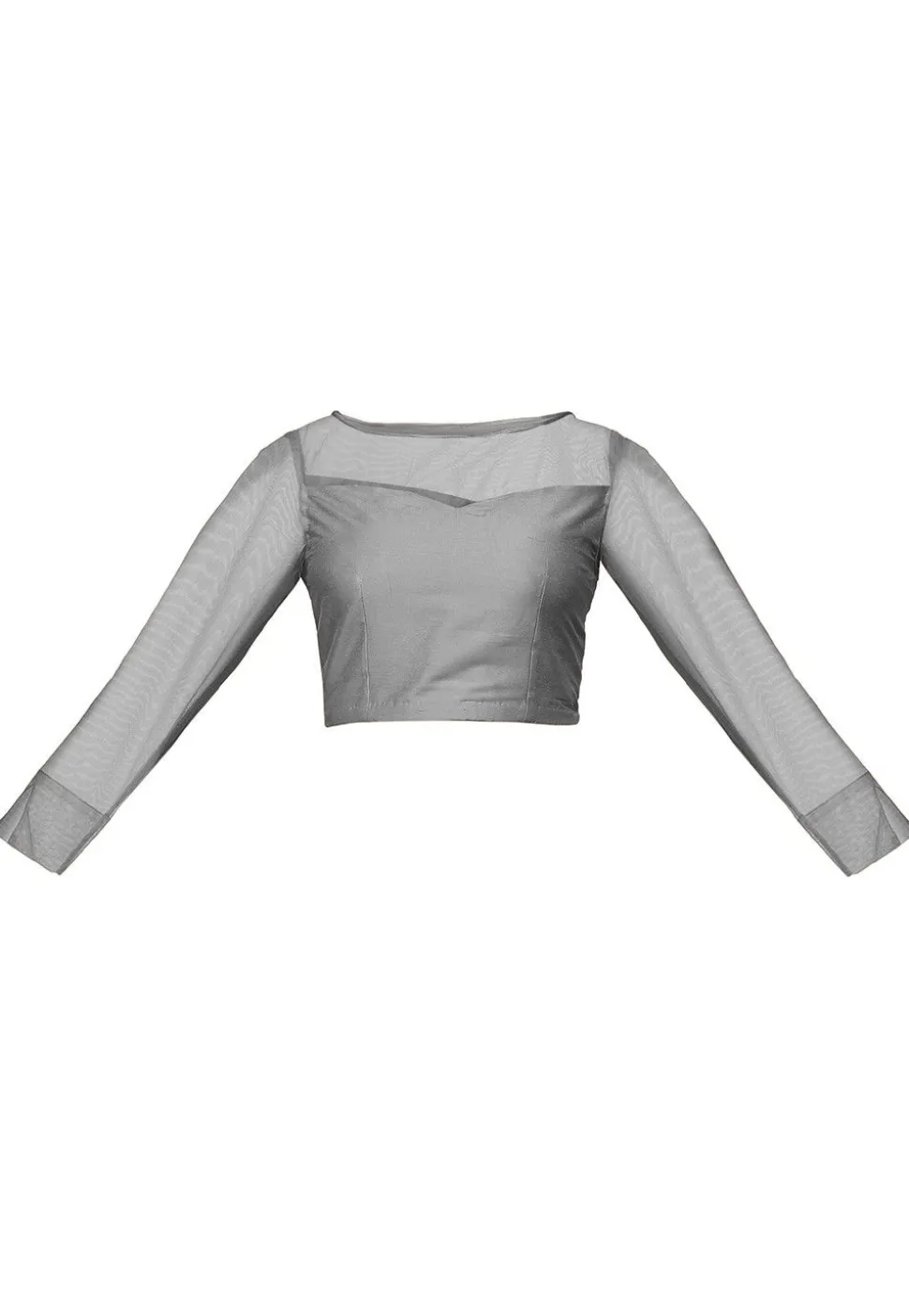 Cotton Silk Blouse in Grey
