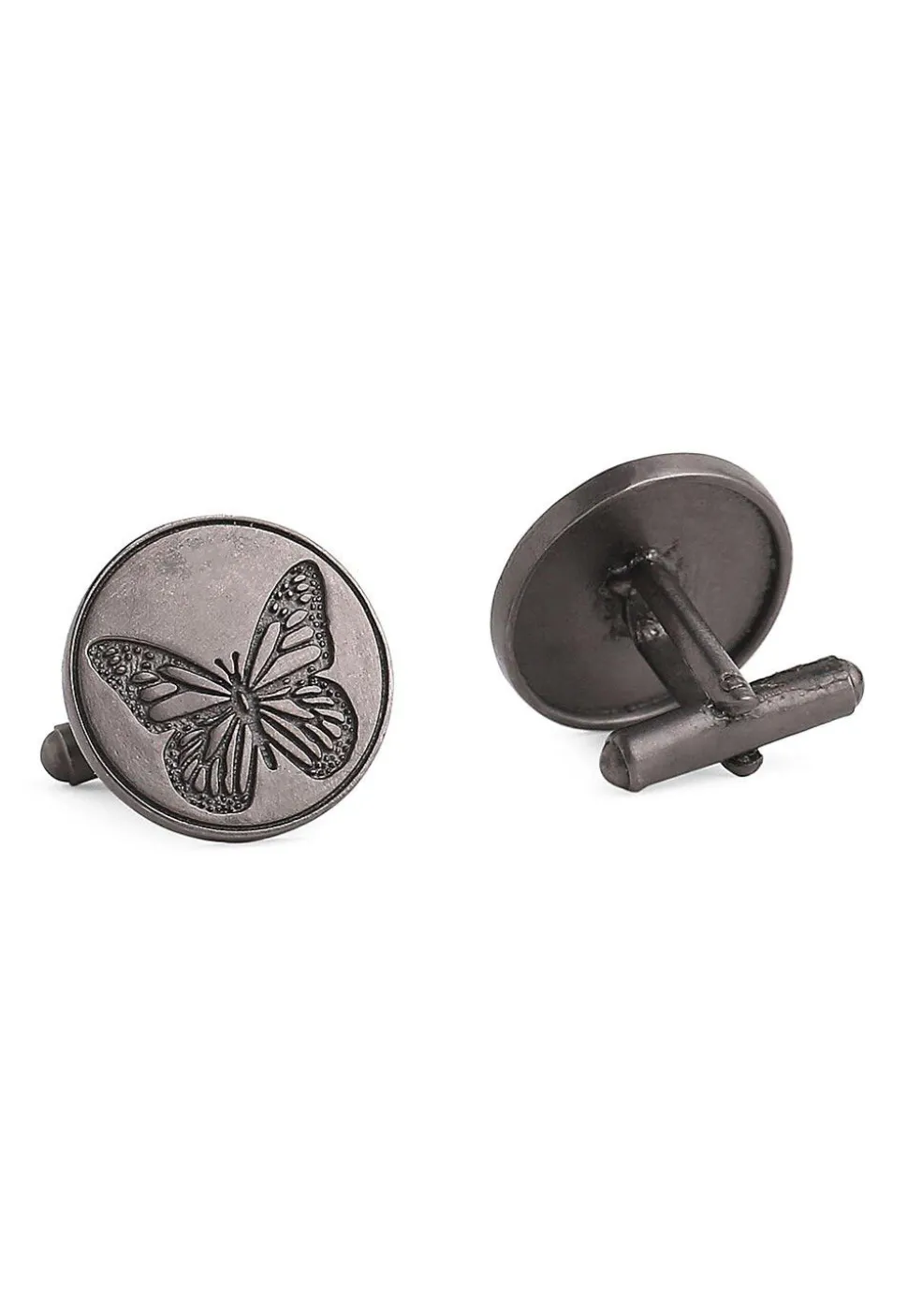 Dainty Butterfly Metallic Cufflink Pair