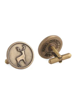 Daring Deer Metallic Cufflink Pair