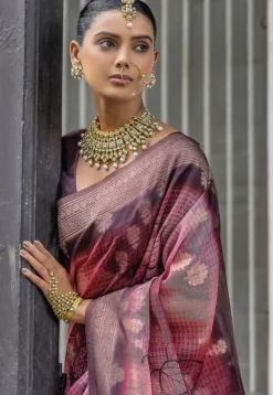 Digital Printed Art Silk Saree in Multicolor