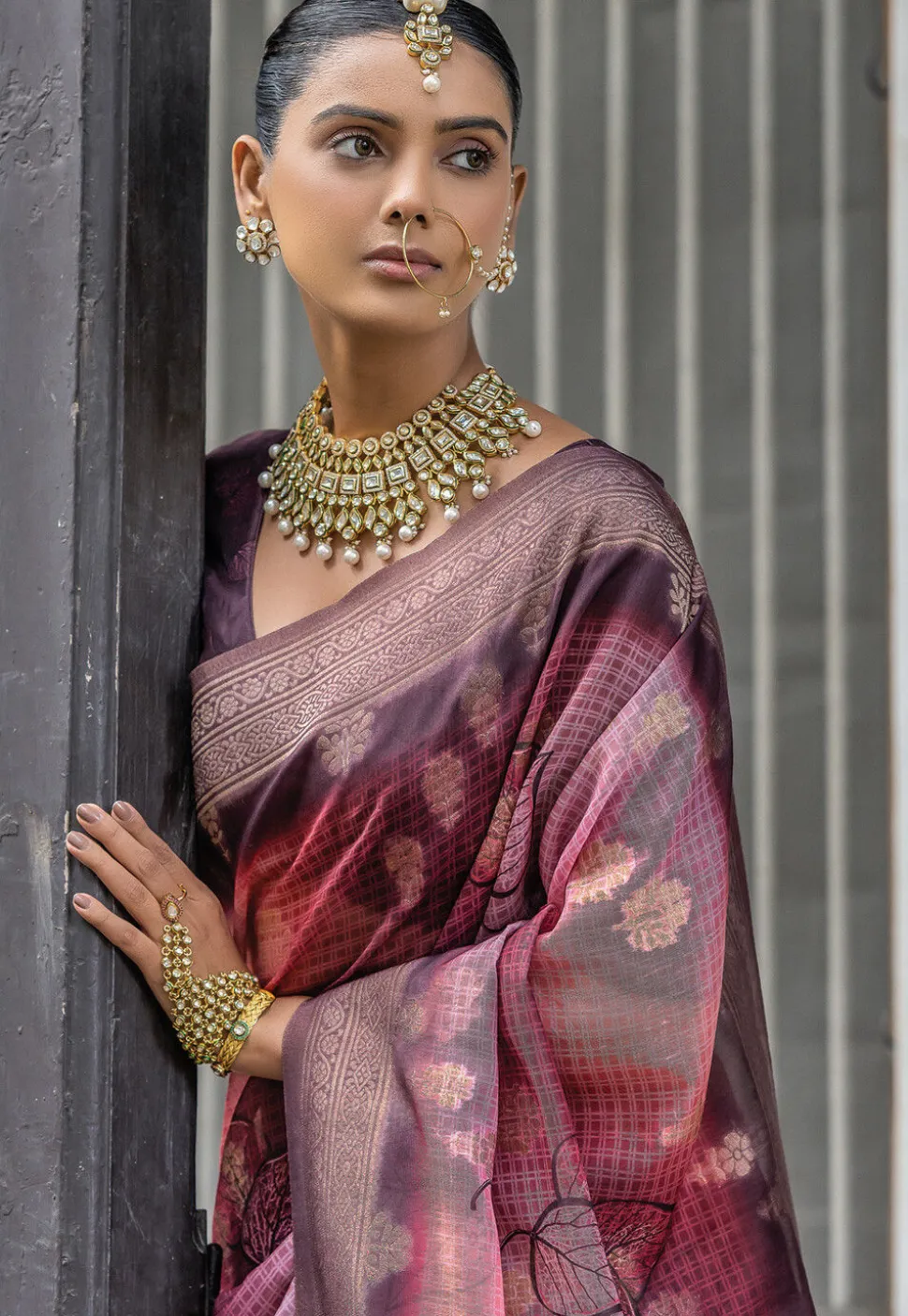 Digital Printed Art Silk Saree in Multicolor