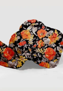 Digital Printed Bhagalpuri Silk Unisex Turban in Black