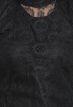 Digital Printed Chantelle Net Lehenga in Black