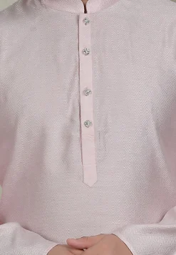 Digital Printed Cotton Kurta in Pink