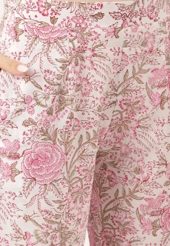 Digital Printed Cotton Pakistani Suit in Off White