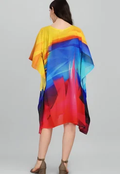 Digital Printed Georgette Kaftan in Multicolor