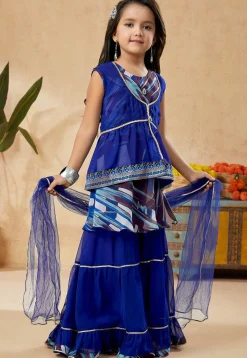 Digital Printed Georgette Pakistani Suit in Multicolor