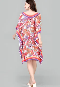 Digital Printed Georgette Kaftan in Multicolor