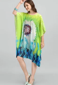 Digital Printed Georgette Kaftan in Multicolor