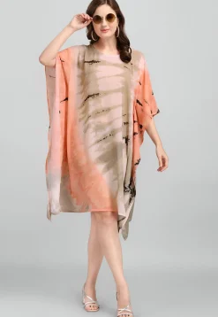 Digital Printed Georgette Kaftan in Multicolor