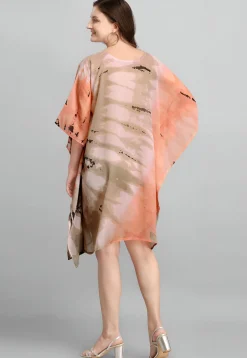 Digital Printed Georgette Kaftan in Multicolor