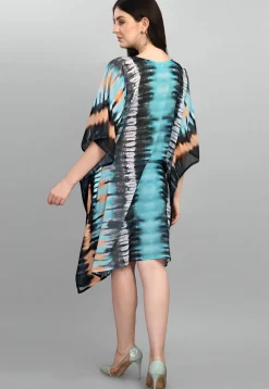 Digital Printed Georgette Kaftan in Multicolor