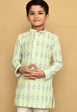 Digital Printed Lycra Kurta in Multicolor