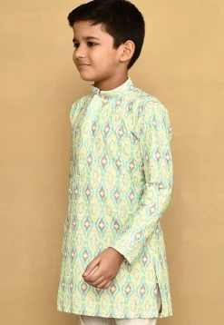 Digital Printed Lycra Kurta in Multicolor