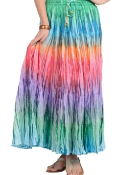 Digital Printed Pure Cotton Skirt in Multicolor