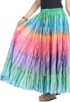 Digital Printed Pure Cotton Skirt in Multicolor