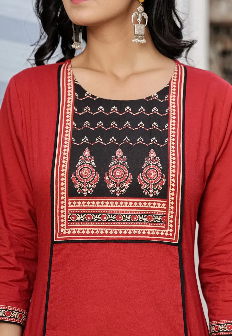 Digital Printed Pure Cotton Pakistani Suit in Maroon