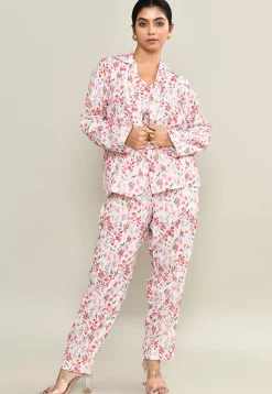 Digital Printed Pure Cotton Co Ord Set in Multicolor