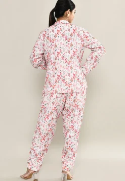 Digital Printed Pure Cotton Co Ord Set in Multicolor