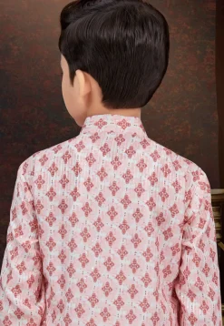 Digital Printed Rayon Kurta Set in Yellow