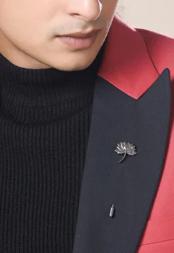 Divine Lotus Metallic Lapel Pin