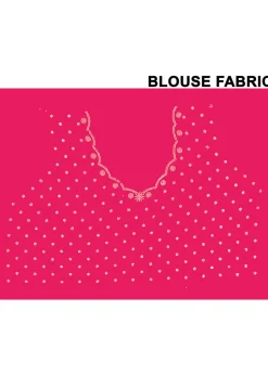 Embellished Chiffon Saree in Fuchsia
