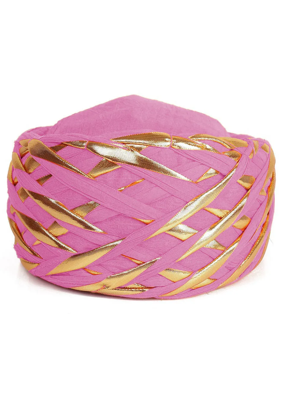 Embellished Cotton Turban in Pink