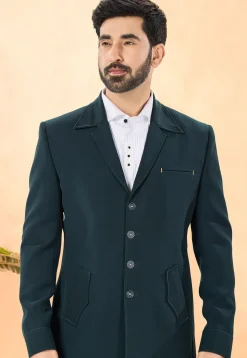 Embellished Terry Rayon Tuxedo in Grey