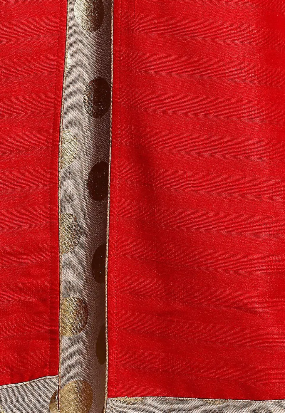 Embroidered Art Silk Front Slit Pakistani Suit in Red
