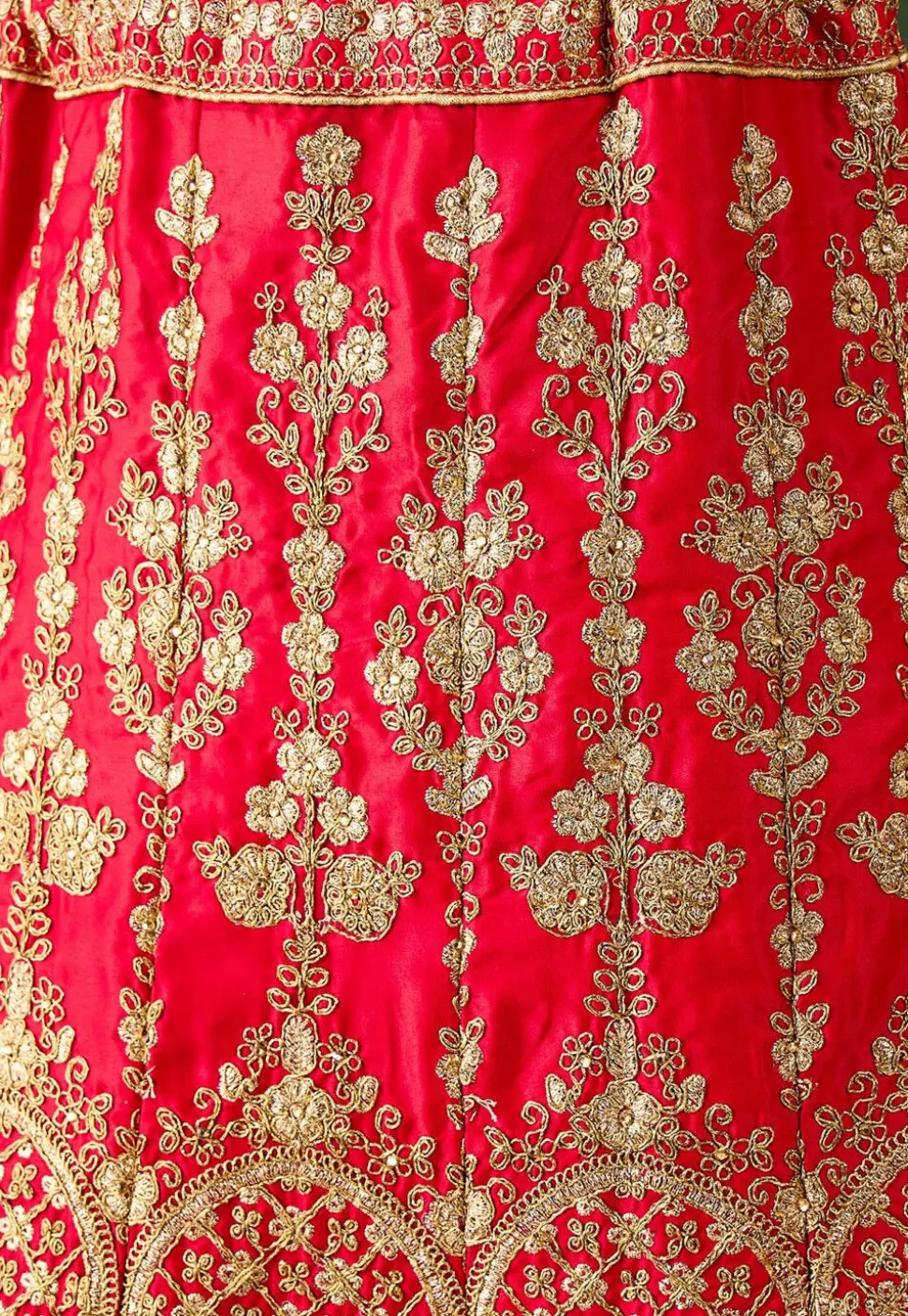 Embroidered Art Silk Lehenga in Maroon