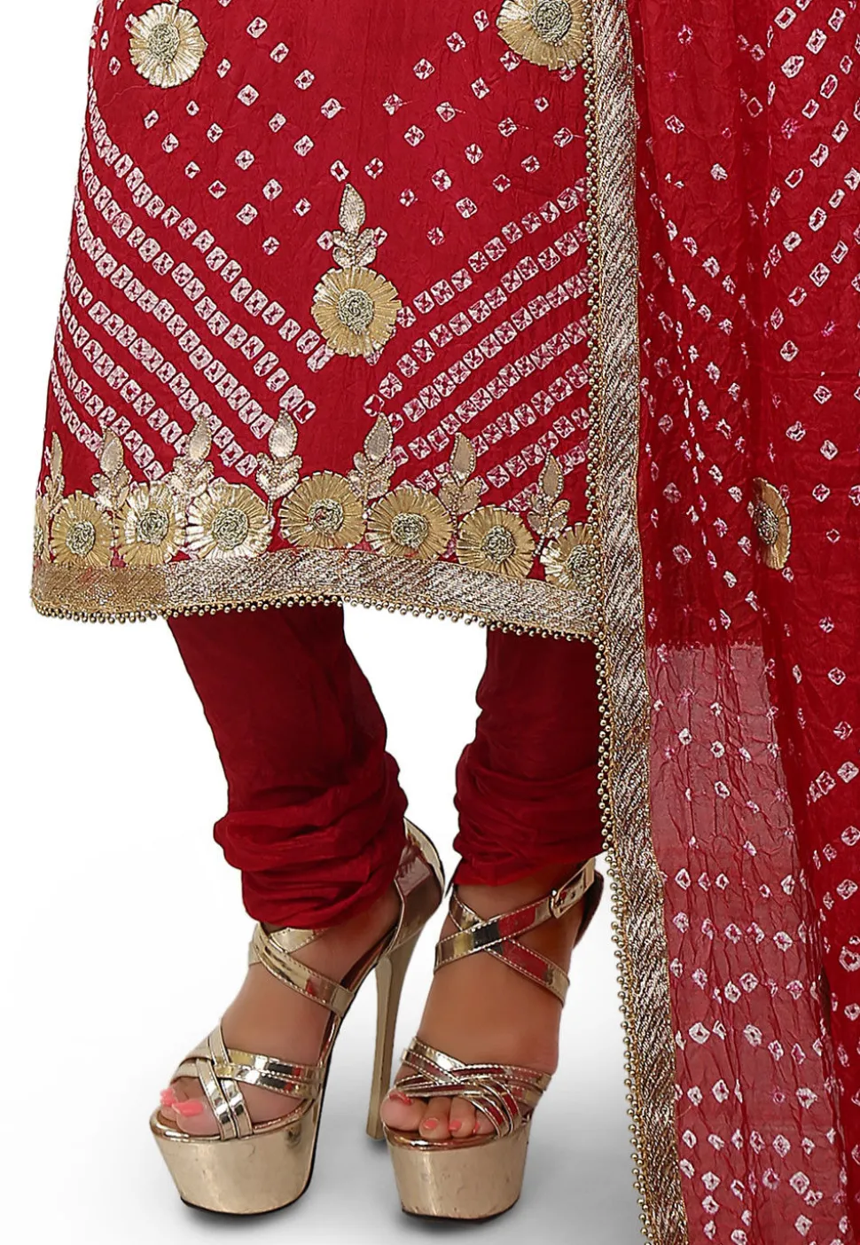 Embroidered Art Silk Straight Cut Suit in Maroon