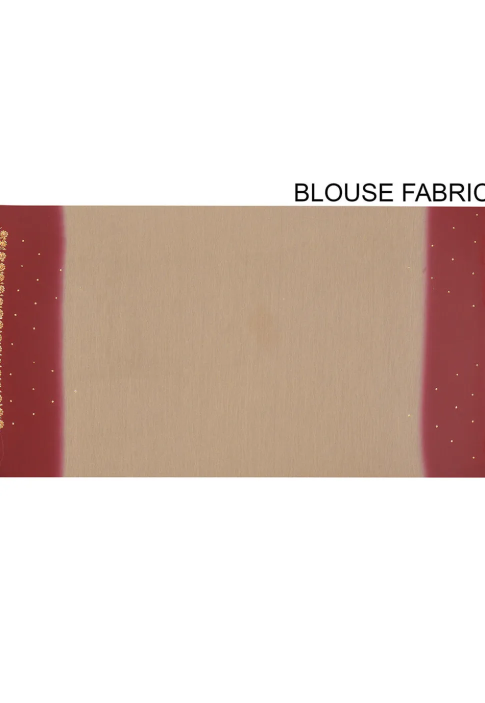 Embroidered Chiffon Saree in Beige