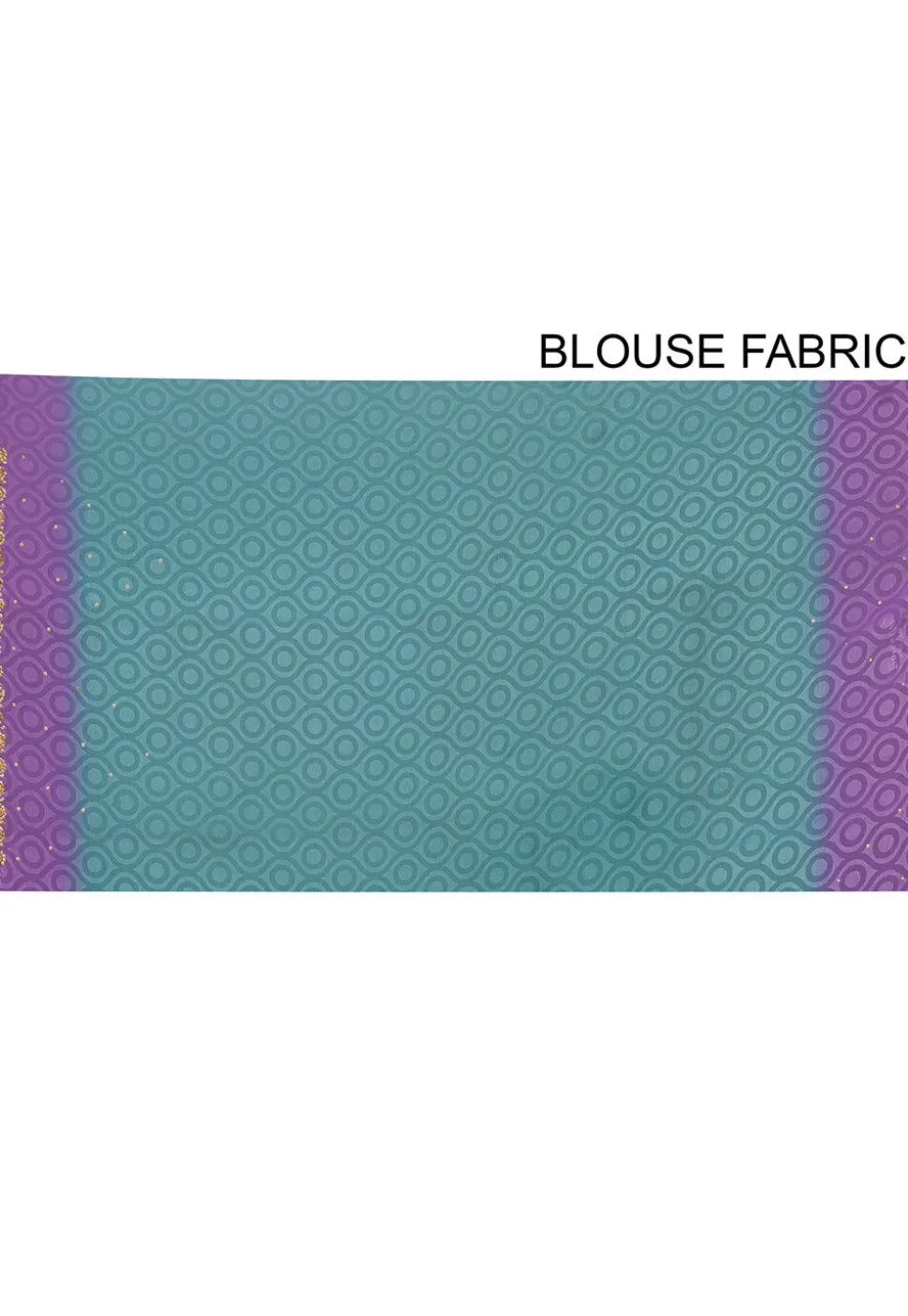 Embroidered Chiffon Saree in Turquoise