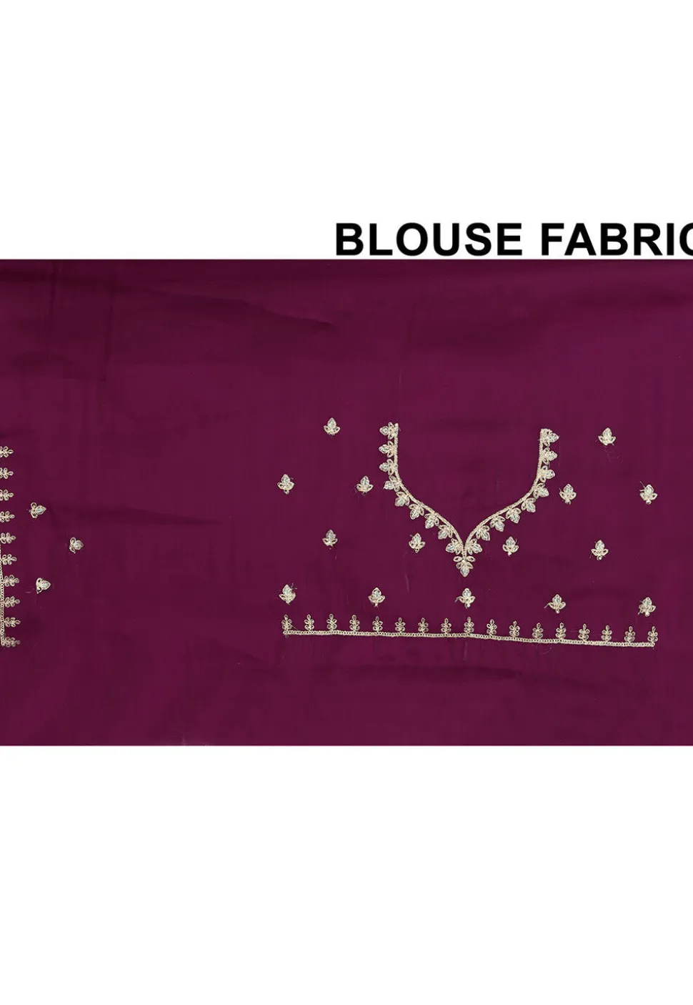 Embroidered Chinon Crepe Scalloped Saree in Wine