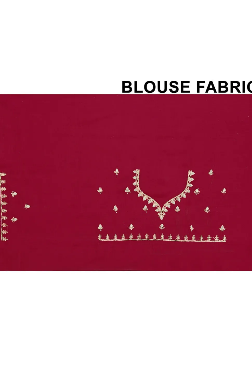 Embroidered Chinon Crepe Scalloped Saree in Maroon