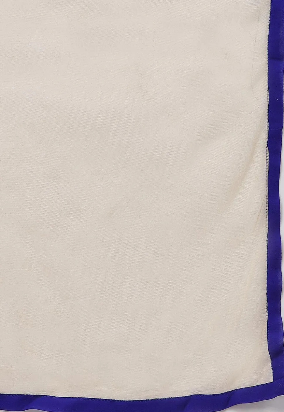 Embroidered Georgette A Line Suit in Royal Blue
