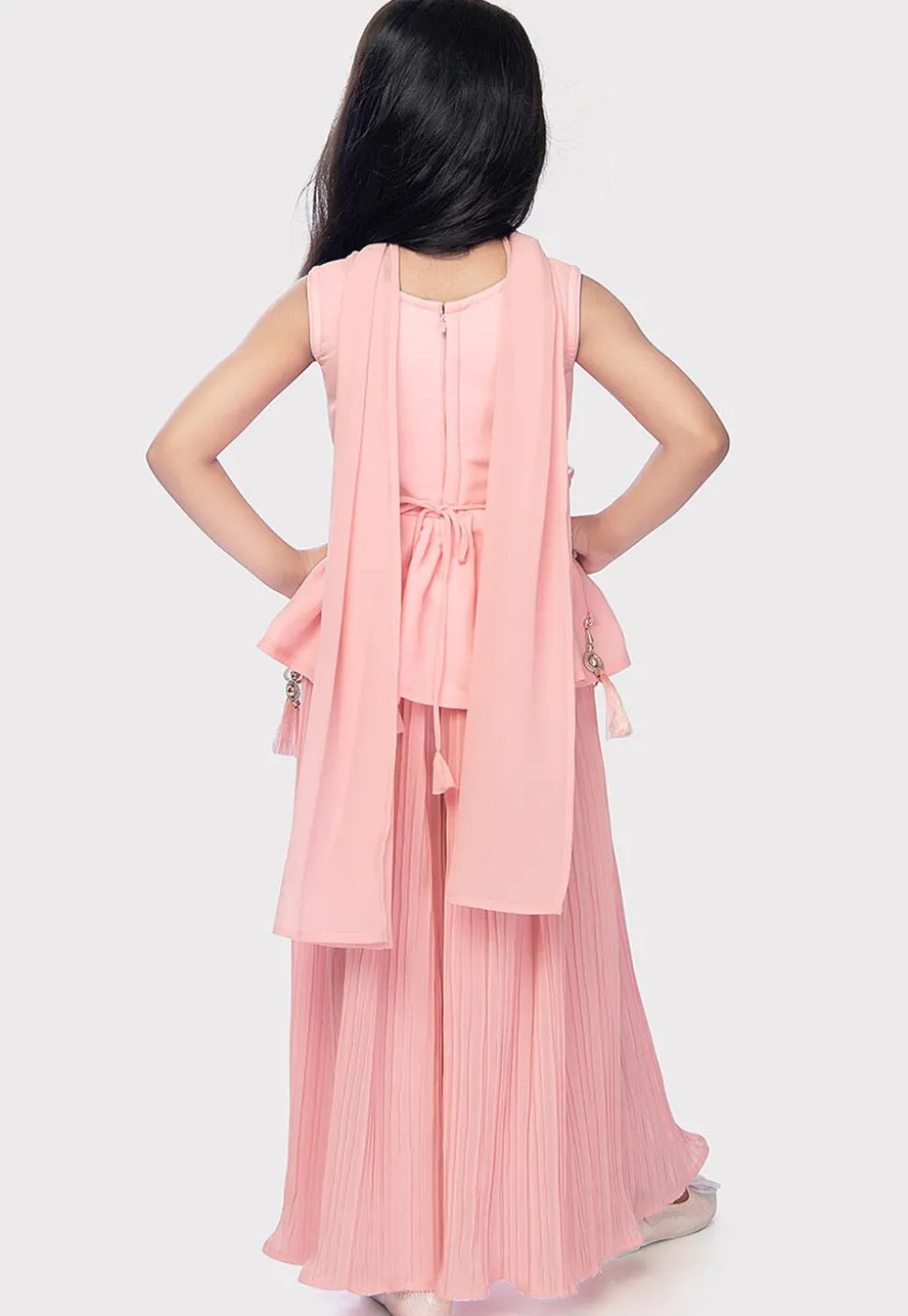 Embroidered Georgette Pakistani Suit in Pink