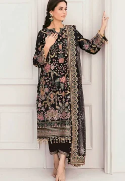 Embroidered Georgette Pakistani Suit in Black