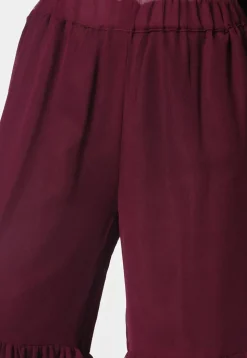 Embroidered Georgette Pakistani Suit in Wine