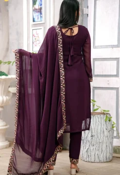 Embroidered Georgette Pakistani Suit in Faux Georgette