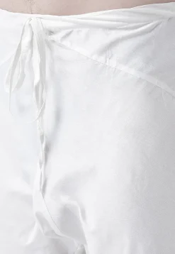 Embroidered Pure Cotton Kurta Set in White
