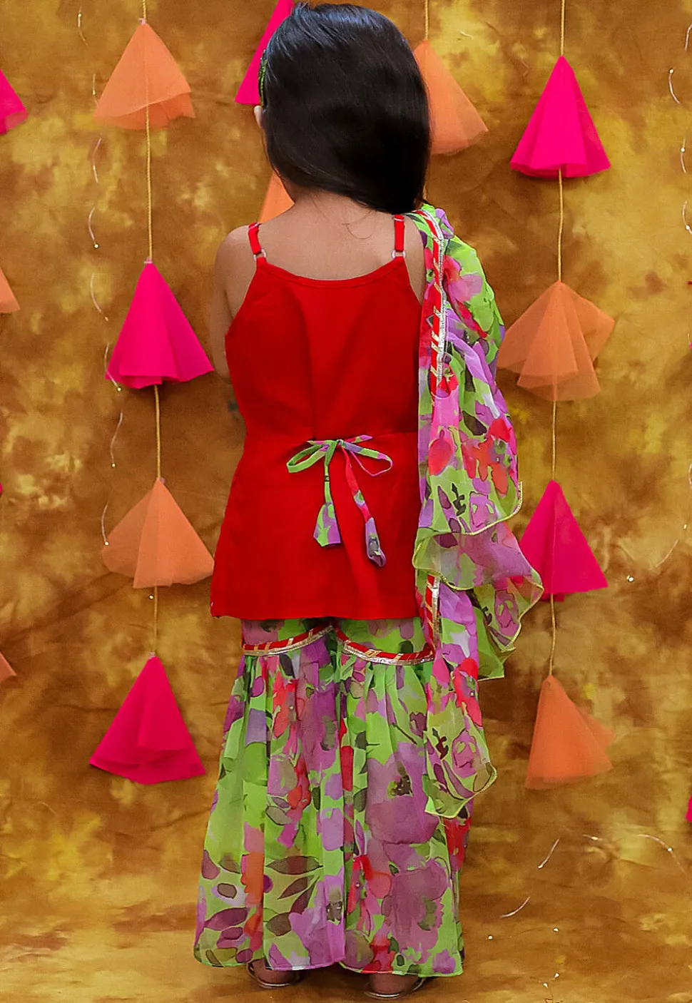 Embroidered Rayon Pakistani Suit in Red
